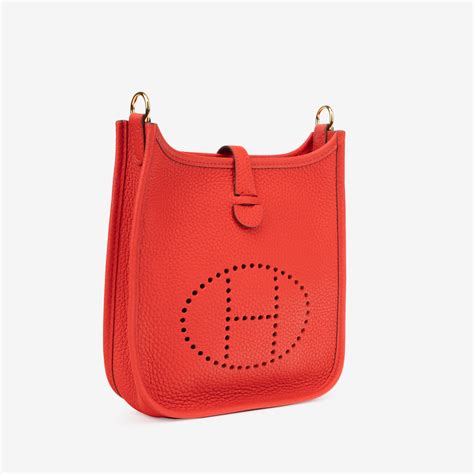 hermes evelyne rouge de coeur|hermes evelyne iii price.